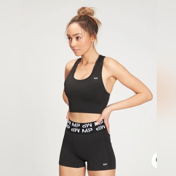 MyProtein MP Curve Racerback Sports Bra Green Size Large - Picture 4 of 5